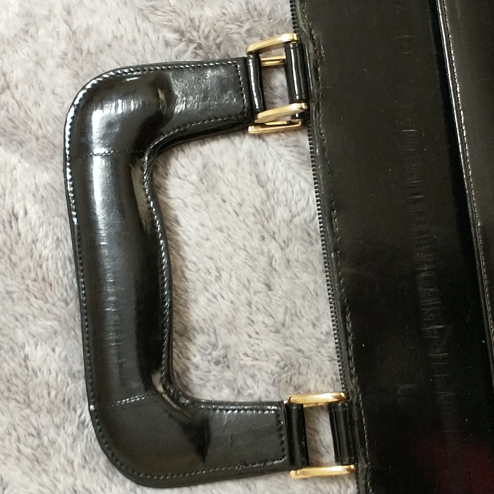 Eel briefcase laptop bag and black gently used - Picture 2 of 10